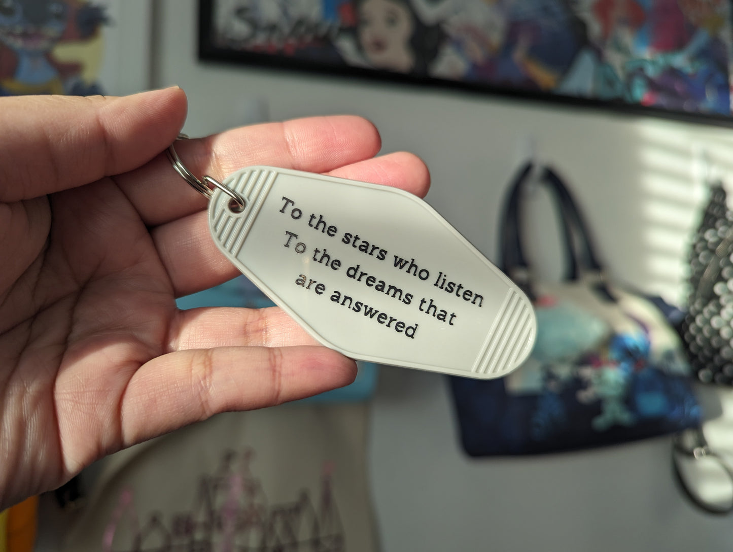 To the Stars | ACOTAR Inspired Retro Motel Keychain