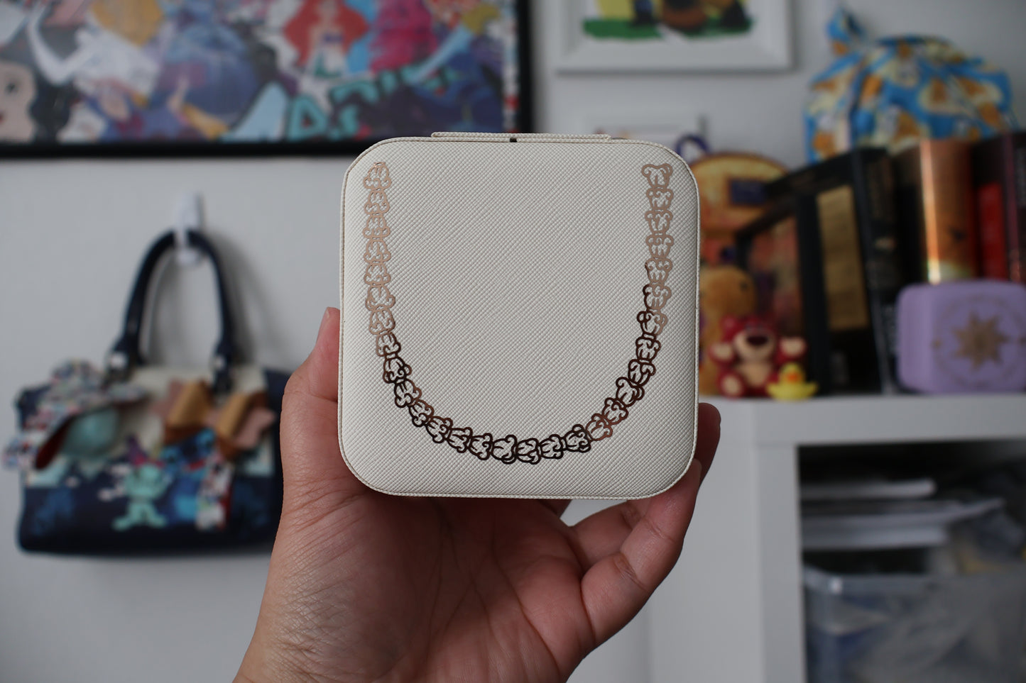 Crown Flower Lei Travel Jewelry Case