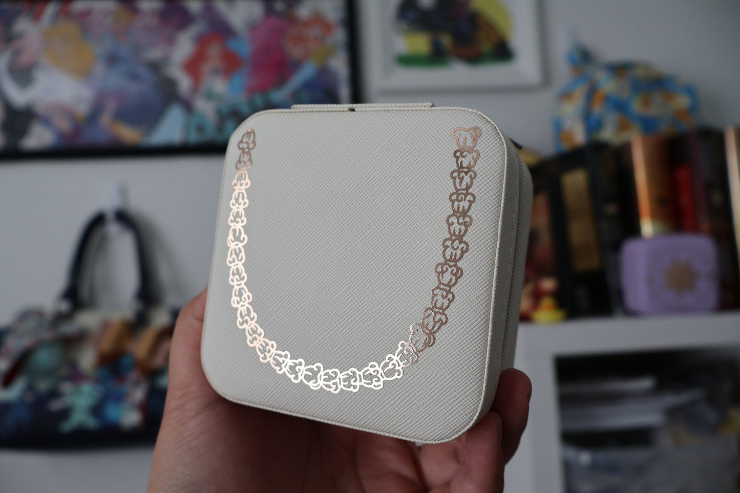 Crown Flower Lei Travel Jewelry Case