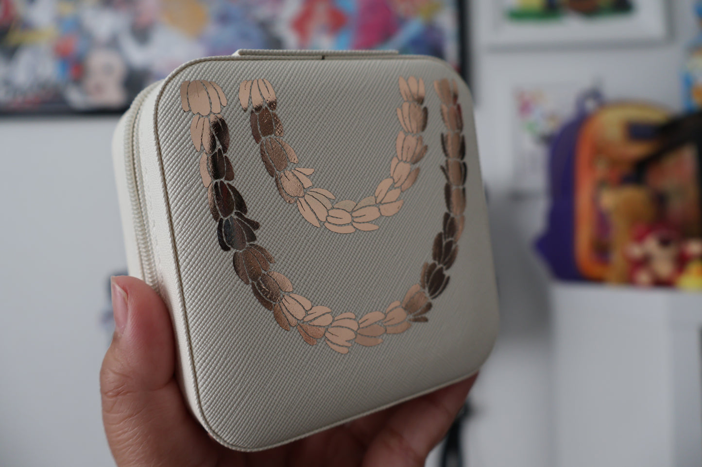 Pikake Lei Travel Jewelry Case