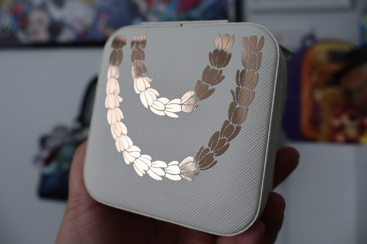 Pikake Lei Travel Jewelry Case