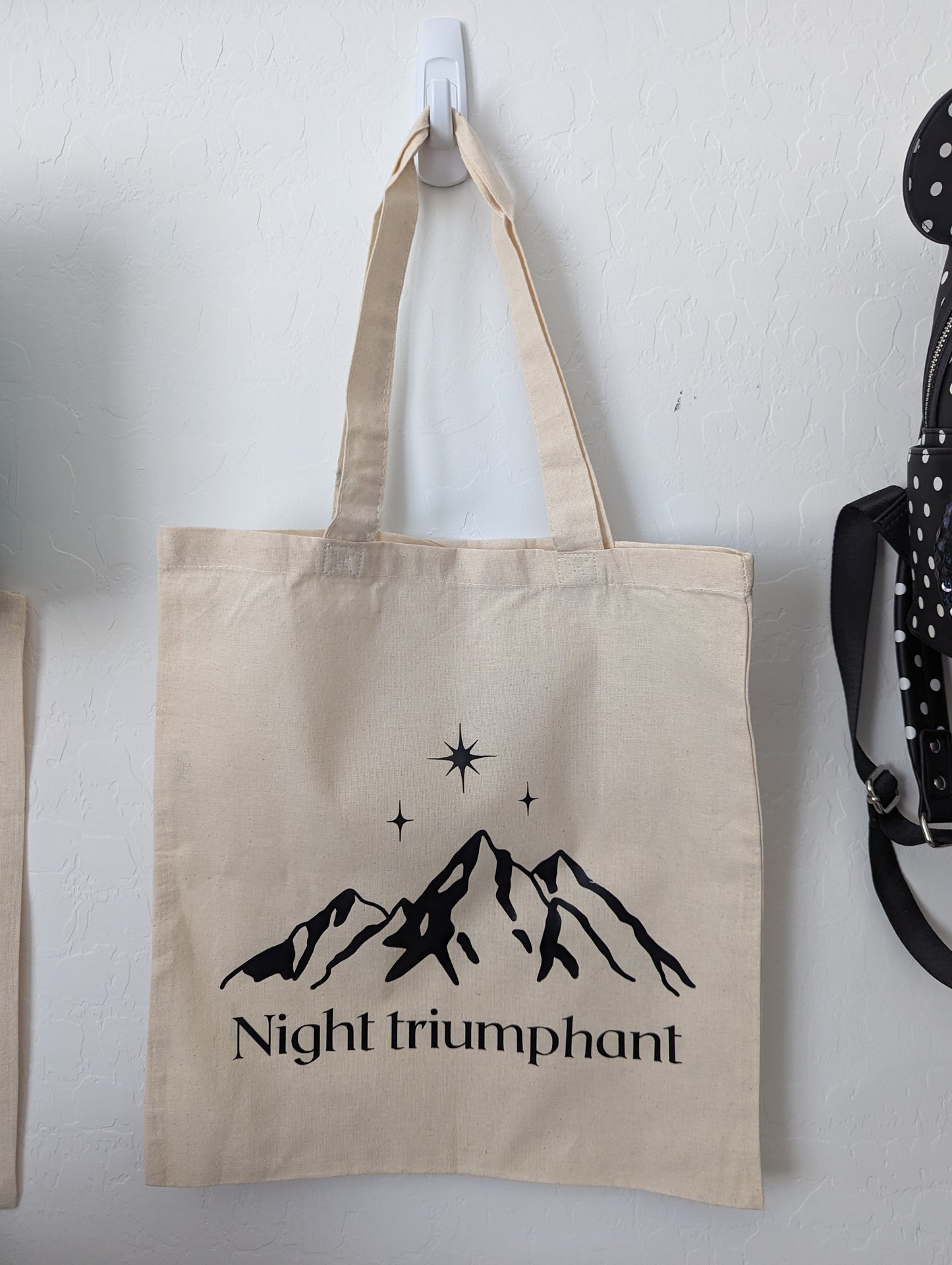 Night Triumphant Reusable Canvas Tote Bag
