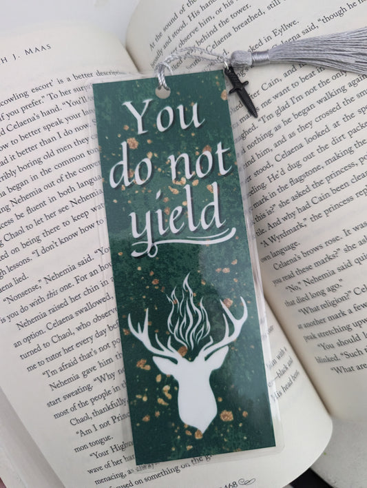 You Do Not Yield | Throne of Glass Inspired Bookmark