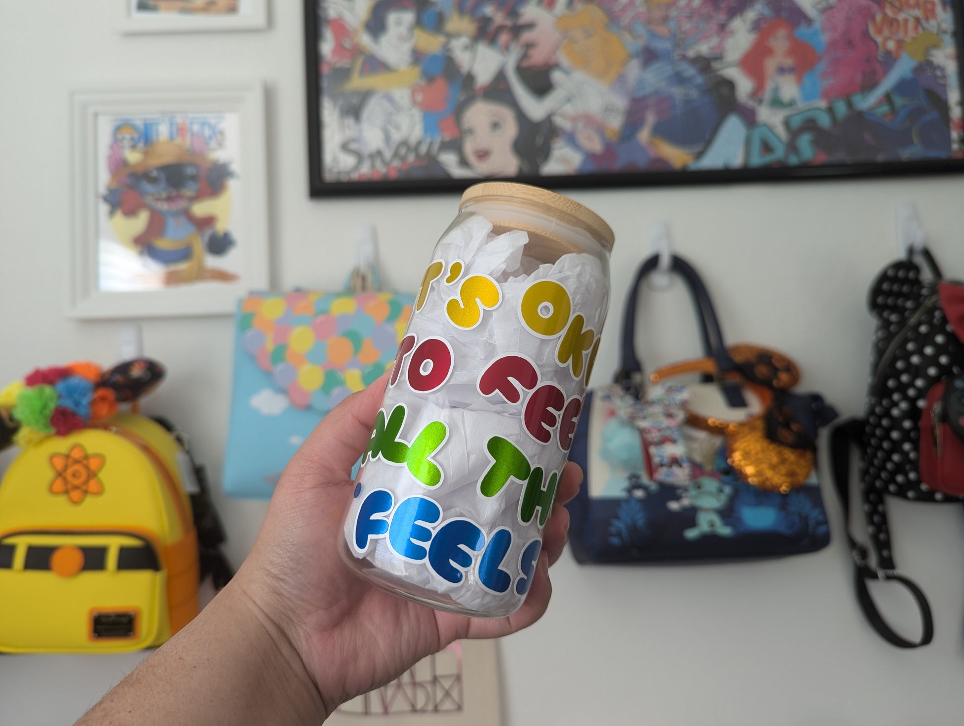 It's okay to feel all the feels | Glass Can Cup