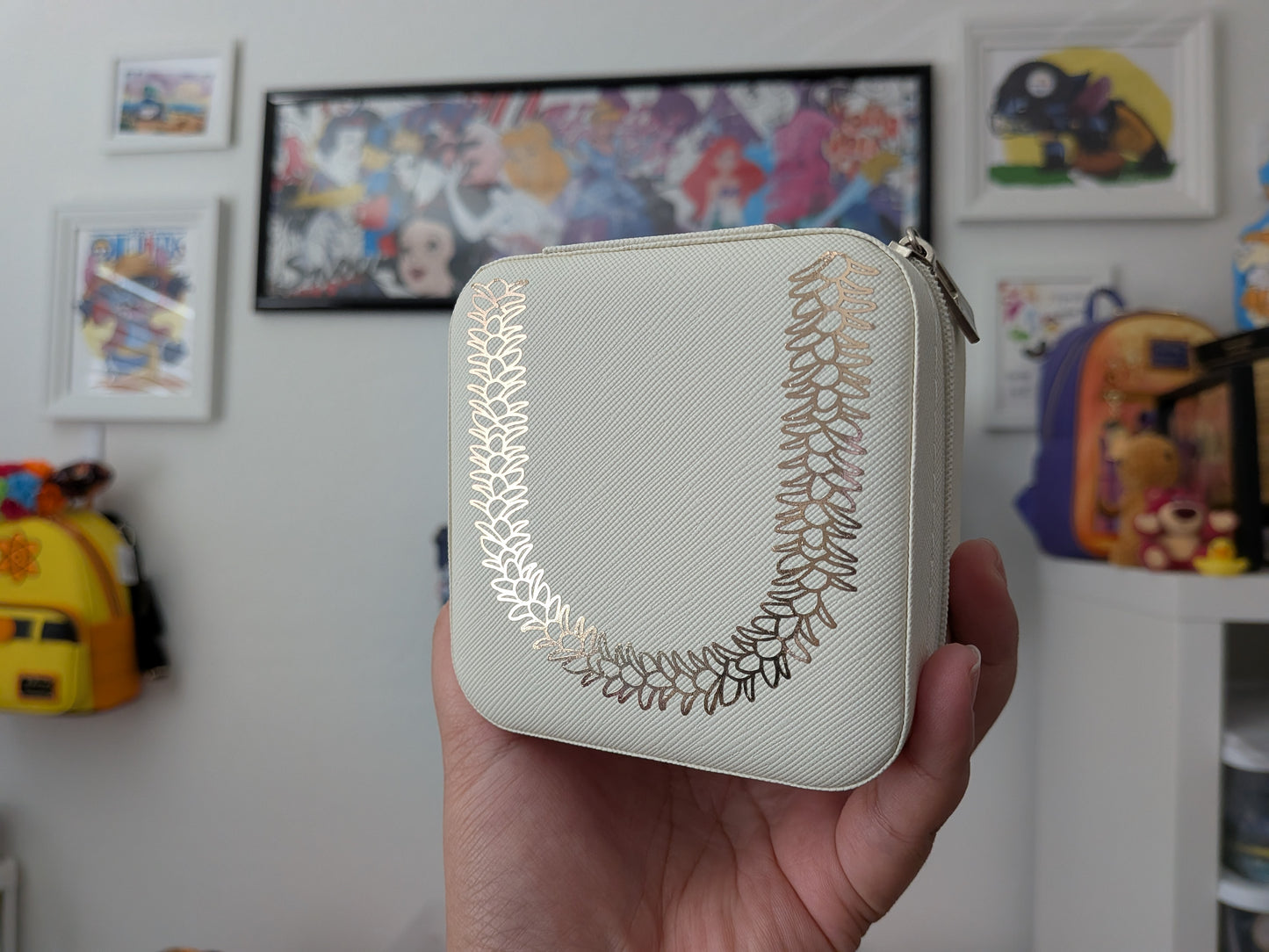 Tuberose Lei Travel Jewelry Case