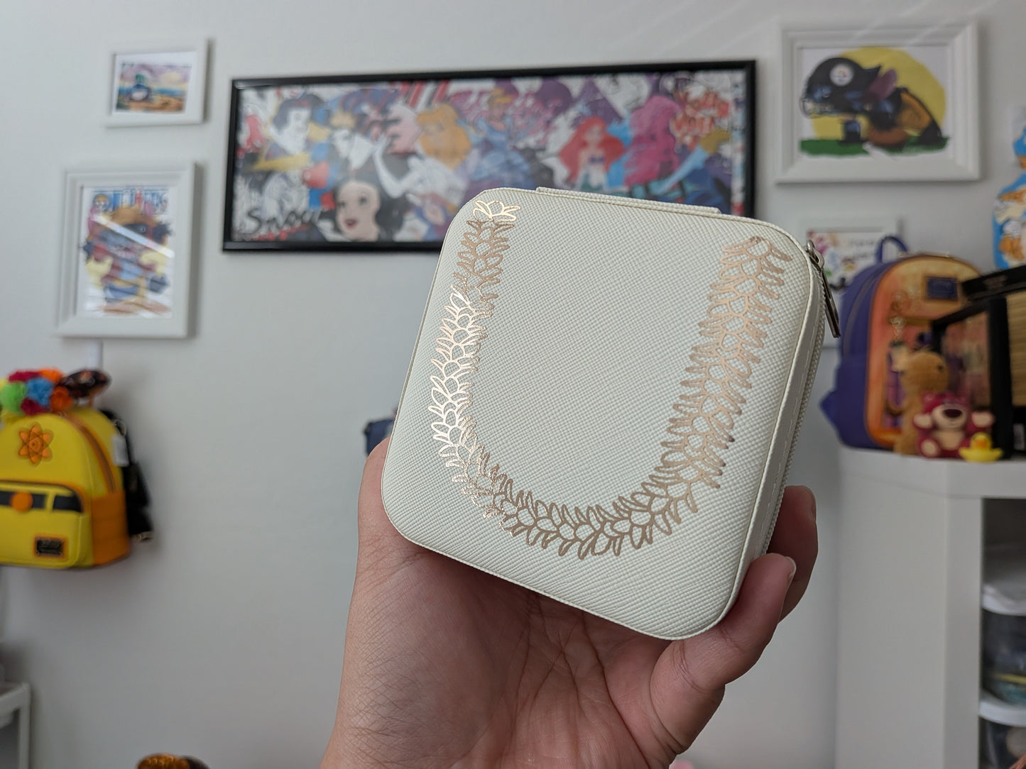 Tuberose Lei Travel Jewelry Case
